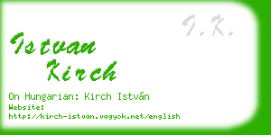 istvan kirch business card